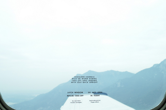 flying over Lake Como